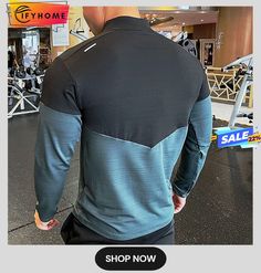 Men's Workout Shirt Running Shirt Half Zip Long Sleeve Top Athletic Athleisure Winter Breathable Soft Sweat Wicking Running Jogging Training Sportswear Activewear Color Block Blue Black Green Gray Sportswear Sweatshirt For Outdoor Activities, Long Sleeve Sportswear Sweatshirt For Outdoor Activities, Casual Stretch Dri-fit Tops, Black Winter Gym Tops, Black Sportswear Top For Outdoor Activities, Sportswear Gym Sweatshirt Sweat Resistant, Sweat-resistant Gym Sweatshirt, Sporty Moisture-wicking Sweatshirt For Gym, Functional Moisture-wicking Sweatshirt For Training