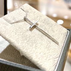 MELIGreece's stylish 14k white gold cross-pendant with six diamonds at its end weighting 0.04 cts., accompanied by a 14k white gold chain. This white gold cross with natural diamonds is an ideal gift for an baptism: All Orthodox Christians are given a cross to wear after baptism. Babies and adults who are baptized and converted to the Orthodox Christian Church receive a blessed golden cross that is worn around their necks from the time of their Baptism until their departure from this earthly lif Sterling Silver Diamond Cut Cross Necklace, Silver Sterling Silver Cross Necklace With Diamond Cut, Sterling Silver Diamond Cut Cross Pendant Necklace, Sterling Silver Cross Necklace With Diamond Cut, Sterling Silver Diamond Cut Silver Cross Necklace, Sterling Silver White Gold Necklace For First Communion, White Gold Cross Pendant For First Communion, White Gold Cross Pendant Necklace For First Communion, White Gold Cross Necklace For First Communion