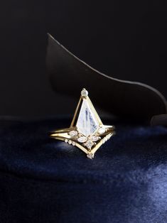 Luna Ring (Moonstone) – HIDDENSPACE Luna Meaning, Chrome Purple, Goddess Of The Moon, Ring Moonstone, Future Engagement Rings, Roman Goddess, Solid Gold Band, Princess Cut Diamond, To The Moon And Back