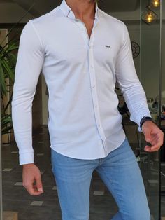 🔥 NEW COLLECTİON Collection : SPRİNG / SUMMER - 21 Product : Slim-Fit button color cotton shirt white Color code : WHİTE Available Size : S-M-L-XL-XXLShirt material : %50 Cotton , %50 PolyamideMachine washable : No Fitting : slim-fit Remarks : Dry Clean Only Package included : Shirt White Shirt With Button Closure For Summer, White Button-up Shirt For Summer, White Button Shirt For Summer, White Summer Shirt With Buttons, Modern White Long Sleeve Dress Shirt, White Long Sleeve Cotton Dress Shirt, Modern White Cotton Dress Shirt, White Slim Fit Dress Shirt For Summer, White Short Sleeve Dress Shirt With Button Closure