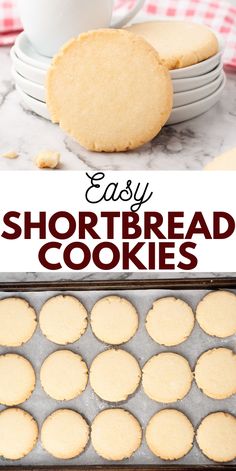 easy shortbread cookies are the perfect dessert to make for breakfast or brunch