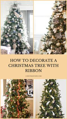 how to decorate a christmas tree with ribbon