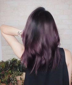 Eggplant Colored Hair, Eggplant Hair, Blackberry Hair Colour, Dark Purple Hair, Hair Color Purple, Hair Trend, Hair Color Blue