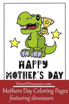 a dinosaur coloring page for mothers day Mother's Day Theme, Pictures To Color, Mothers Day Coloring Pages, Fathers Day Coloring Page, Dinosaur Images, Dinosaur Pictures, Dinosaur Coloring Pages, Dinosaur Coloring, Coloring Pages Printable