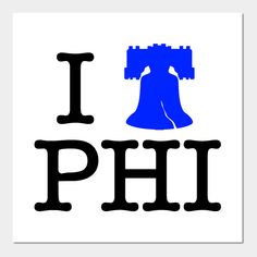 i love philadelphia with a blue bell on the front and black letters in the middle