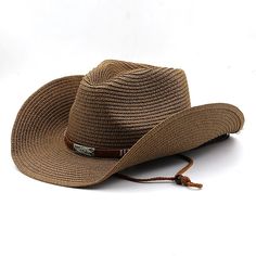 Season:Summer,Spring; Gender:Men Women,Men and Women,Couple's,All,Unisex,Men's; Hats Category:Fedora Trilby Hat,Panama Hat,Sun Hat,Straw Hat; Function:Outdoor; Pattern:Fashion; Listing Date:06/16/2022 Wide Brim Hat Summer, Flat Top Hat, Womens Beach Hat, Chapeau Cowboy, Trilby Hat, Western Cowboy Hats, Summer Hats For Women, Riding Hats, Vintage Trends