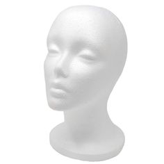 PRICES MAY VARY. Styrofoam female mannequin head 11" in height 20" head circumference 1" diameter hole in the bottom Great for styling wigs Diy Halloween Witch, Hair Accessories Display, Manikin Head, Foam Wigs, Styrofoam Head, Wig Head, Foam Head, Hair Flow, Wig Hat