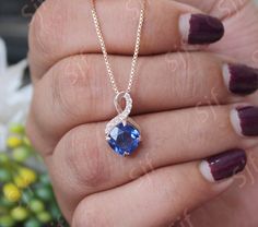 Gift For Valentine, Blue Sapphire Necklace, Blue Moissanite, Design Number, Sapphire Necklace, Sapphire Stone, Delicate Rings, Favorite Rings, Box Chain