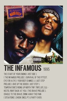 an advertisement for the infamous album featuring two black men