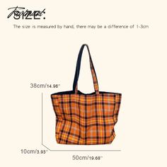 42437648416815 Preppy Style Casual, Plaid Decor, Casual Tote Bag, Style Preppy, Luxury Designer Handbags, Casual Tote, Strap Dress, Preppy Style, Luxury Designer