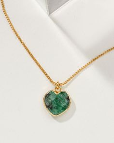 These hand-faceted heart gemstones remind us of a sweet treat. Wear this necklace and it just might spark up a conversation!