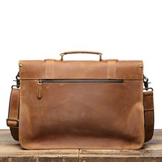 Full Grain Leather Laptop Bag, Men Briefcase Messenger Bag This is a classic design made with selected genuine cow leather, which the leather is very thick and top quality. It can be carried as a everyday bag for men perfectly. The bag can be fit for a 14'' inches laptop very well, also there are many pockets inside and outside of the bag, which can make your everything in organization. Features: • Long Adjustable Shoulder Strap • Solid Quality Hardware • Canvas Lining • Inside zipper pocket, cell pocekt, and purse pocket Specifications: •Dimensions: 15" L x 11"H x 3.5"W inches (38 cm x 28 cm x 9 cm) •Color:Vintage Brown/Coffee Mens Leather Laptop Bag, Men Briefcase, Laptop Bag Men, Be Fit, Leather Laptop Bag, Briefcase For Men, Brown Coffee, Leather Laptop, Color Vintage