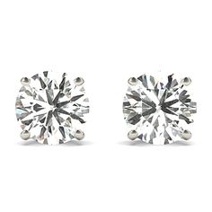 Sparkle and shine with our U Setting Four Prong Diamond Stud Earrings! These earrings feature stunning lab grown diamonds, providing the same brilliance and clarity as natural diamonds. The round stone design adds a classic touch, perfect for any occasion. Elevate your jewelry collection with these dazzling earrings. IGI certificates are provided for earrings with a total carat weight of 2.00 and above Classic Jewelry With Lab-grown Diamond Accents, Dazzling White Round Diamond Earrings, White Round Diamond Cut Earrings, Diamond Cut Diamond Earrings, Round Lab Grown Diamond Earrings With Diamond Cut, Platinum Diamond Earrings With Single Diamond, Elegant Platinum Earrings With Single Diamond, Formal Brilliant Cut Lab Grown Diamond Earrings, Formal Diamond Earrings With Brilliant Cut Moissanite