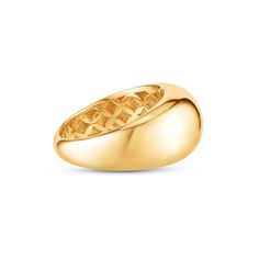 Shop 14K Yellow Gold Bubble Ring Ring | Carbon & Hyde Ring Carbon, Gold Bubbles, Bubble Ring, Vintage Style Rings, Gold Interior, Linking Rings, Solitaire Necklaces, The Minimalist, Domed Ring