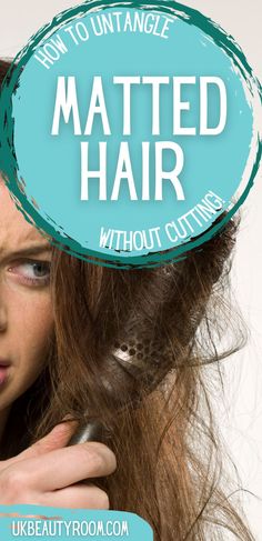 Do you want to know how to detangle matted hair? Any hair type can develop knots but sometimes the hair strands become so severely tangled and matted that it feels impossible to untangle it without cutting. In this post I will show you how to detangle matted hair without having to use scissors!