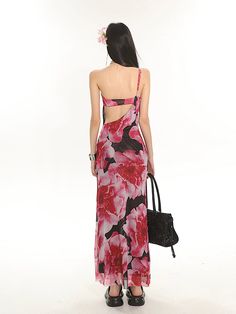 Embrace summer with a touch of elegance in our One Shoulder Floral Maxi Dress with a Back Cut-Out Detail.
Made with lightweight materials, this dress features a vibrant floral pattern that exudes a carefree vacation vibe. Its one-shoulder design coupled with a captivating back cut-out offers a blend of sophistication and charm, perfect for varied stylish outings.
This versatile piece transitions seamlessly from day to night, making it suitable for beach weddings, brunches, or evening events. Acc Floral Print Maxi Dress For Garden Party Vacation, Summer Floral Dress With Tropical Print For Garden Party, Summer Tropical Print Floral Dress For Garden Party, Fitted Multicolor Floral Dress For Beach, Fitted Multicolor Floral Dress For The Beach, Tropical Print Dress For Garden Party Vacation, Chic Floral Print Maxi Dress For Summer, Tropical Floral Print Dress For Day Out, Pink Hibiscus Print Dresses For Spring