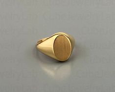 Gold Signet Ring . Monogram Gold Ring . Name Ring . 18k Gold - Etsy South Africa Luxury Untreated Jewelry For Gift, Luxury Untreated Jewelry As A Gift, Luxury Gold Signet Ring With Polished Edges, Gold Signet Ring With Polished Edges, Modern Gold Oval Signet Ring, Gold Oval Engraved Ring With Polished Finish, Luxury Rings With Polished Edges As Gift, Oval Engraved Ring With Polished Finish In Gold, Gold Oval Ring With Polished Finish