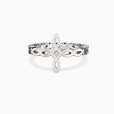 Divine Harmony Ichthys Cross Faith Protection Statement Ring - vanimy Spiritual White Gold Cross Jewelry, White Gold Cross Jewelry For Spiritual Style, Spiritual Cross Jewelry In Metal, Elegant Cross-shaped Adjustable Rings, Elegant Adjustable Cross Rings, Spiritual Stainless Steel Ring, Adjustable White Gold Cross Jewelry, Cross-shaped Stainless Steel Ring For Gift, Cross Shaped Stainless Steel Rings For Gifts