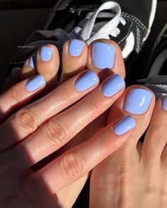 Summer Gel Nails, Gel Toe Nails, Nagellack Trends, Toe Nail Color, Summer Toe Nails, Cute Gel Nails, Blue Nail, Manicure Y Pedicure, Chic Nails