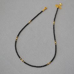 Material: Beads/Beads Color: Black Gold, Black Silver Fashion Element: Round Style: Elegant Golden Necklaces, Black Beads Mangalsutra, Black Beads Mangalsutra Design, Gold Mangalsutra, Black Beaded Bracelets, Small Necklace, Black Beaded Jewelry, Golden Necklace, Crystal Bead Necklace