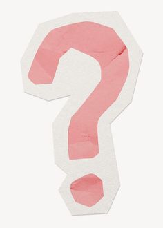 a piece of paper with the shape of a question mark cut out on it's side