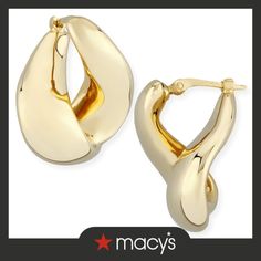 out of stock Modern 14k Gold Hoop Earrings For Evening, Evening Hoop Earrings With Matching Jewelry, Evening Hoop Jewelry With Matching Earrings, Modern Gold Earrings From Macy's, Classic 14k Gold Hoop Earrings For Evening, Elegant Polished Hoop Earrings For Formal Occasions, Elegant Polished Finish Hoop Earrings For Formal Occasions, Macy's Modern Gold Earrings, Evening Hoop Earrings With Matching Set