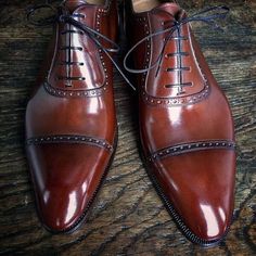 Bespoke Handmade Brown Luxury Oxford Dress Shoes on Storenvy Posh Shoes, Brown Luxury, Quality Leather Boots, Custom Design Shoes, Awesome Shoes, Casual Nails, Bespoke Shoes, Fashion Male, Oxford Dress Shoes