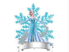 an image of a frozen queen with snowflakes