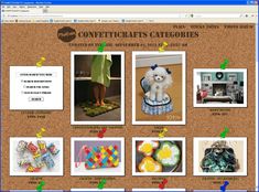 an image of a web page with pictures on it