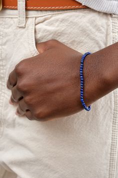 Beatrice Valenzuela Lapis Lazuli Bracelet Blue Crafts, Los Angeles Design, Lapis Lazuli Bracelet, Lapis Lazuli Necklace, Blue Lapis Lazuli, Inner World, Spiritual Enlightenment, Blue Lapis, Lapis Lazuli