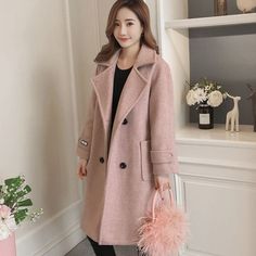 Clothing Length: LongMaterial: WoolMaterial: PolyesterOrigin: CN(Origin)Season: WinterStyle: CasualModel Number: winter 2021Age: Ages 18-35 Years OldCollar: Turn-down CollarClosure Type: Single BreastedSleeve Style: RegularSleeve Length(cm): FullRelease Date: FW2021Type: Wide-waistedOuterwear Type: Wool BlendsGender: WOMENDecoration: ButtonDecoration: PocketsMaterial Composition: WoolPattern Type: Solid Lace Coat, Lapel Top, Wool Coat Women, Woolen Coat, Warm Jacket, Casual Coat, Solid Dress, Wool Coat, Types Of Collars