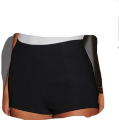 Fitted Black Summer Bottoms, Black Stretch Shorts For Vacation, Chic Short Biker Shorts For Night Out, Chic Biker Shorts For Night Out, Black Short Summer Bottoms, Black Summer Bottoms, Summer Black Short Bottoms, Black Stretch Shorts For Day Out, Black Stretch Shorts For Summer