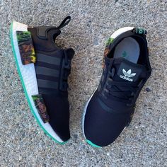 Super Pretty And Hard To Find Rare Color-Way! Item: Adidas X Nmd V3 Model Sneakers Color: Black With Mint & Tropical Sunset Graphics. Condition: Euc- Like New! Worn Them Once On Vacation. No Visible Flaws. Just Minor Marks On Sole Bottom From Wearing Once. Size: 5.5 Youth = 7.5 Woman’s ( Fit Me Perfect And I’m A Wide 7.5 ) Inclusions: None Same Or Next Biz Day Shipping! Will Be Shipped In A Generic Shoe Box. Shipped Safely And Professionally! Adidas Custom Green Sneakers With Laces, Adidas Custom Sporty Sneakers With Laces, Custom Adidas Sporty Sneakers With Laces, Adidas Sporty Custom Sneakers, Adidas Custom Sneakers With Round Toe For Streetwear, Adidas Custom Running Sneakers, Adidas Custom Skateboarding Sneakers With Round Toe, Adidas Custom Sneakers For Streetwear With Round Toe, Adidas Custom Sneakers With Boost Midsole, Lace-up