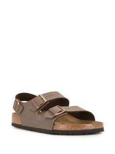 Birkenstock Milano Buckled Sandals - Farfetch Aviator Watch, Balenciaga Track, Sandals Brown, Office Bag, Birkenstock Milano, Balenciaga Triple S, Buckle Sandals, Fine Watches, Custom Watch