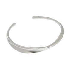 Irregular Twisted 925 Sterling Silver Open Bangle Embrace timeless elegance with our Irregular Twisted 925 Sterling Silver Open Bangle. This stunning piece is crafted from solid 925 sterling silver, offering both durability and sophistication. The unique irregular twist design adds a modern touch to a classic accessory, making it a distinctive addition to any jewelry collection. Key Features: Width: 7.5mm Diameter: 55mm Metal Material: Solid 925 Sterling Silver Metal Electroplating: Available in Silver Tarnish Resistant Cuff Bracelet Bangle, Classic Silver Tarnish-resistant Bangle, Modern Silver Tarnish Resistant Bracelet, Modern Silver Bracelet With Shiny Finish, Minimalist Open Band Jewelry With Shiny Finish, Timeless Silver Open Band Jewelry, Silver Bracelet With Polished Finish And Modern Twist, Sterling Silver Minimalist Bracelet With Polished Finish, Silver Bracelets With Polished Finish And Modern Twist