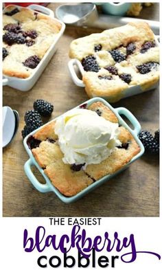 the easyest blackberry cobbler recipe