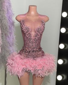 Pink Bling Rhinestone Party Dress With Feathers - Etsy Pink Sequined Pageant Dress For Party, Embellished Pageant Dress With Fitted Bodice For Party, Pink Pageant Dress With Fitted Bodice For Party, Sleeveless Pageant Dress With Fitted Bodice For Party, Fitted Glamorous Pageant Dress, Glamorous Embellished Pageant Dress For Party, Glamorous Fitted Pageant Dress, Pink Fitted Mini Dress With Rhinestones, Pink Rhinestone Cocktail Dress