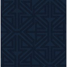 a dark blue wallpaper with an abstract design in the center and two smaller triangles on it