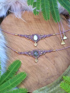 Macrame Choker Gold Choker Necklace Natural Stone Necklace - Etsy Crystal Macrame, Macrame Choker, Choker Designs, Choker Gold, Natural Stone Necklace, Ethnic Necklaces, Labradorite Necklace, Hippie Necklace, Natural Stones Necklace