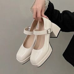 Shipping: Worldwide Express Shipping AvailableDelivery time: 7-15Days Fast ShippingReturns: Fast refund, 100% Money Back Guarantee.SPECIFICATIONSBrand Name: TangDuoYaOrigin: Mainland ChinaUpper Material: PUToe Shape: round toeWith Platforms: YesPlatform Height: 3-5cmHeel Height: Super High (8cm-up)Heel Type: Round HeelPump Type: basicStyle: fashionFashion Element: ShallowSeason: Spring/AutumnOutsole Material: RUBBERis_handmade: YesPattern Type: SolidInsole Material: PUOccasion: CasualModel Number: 42116999-34Gender: WOMENFit: Fits true to size, take your normal sizeLining Material: PUClosure Type: buckle strapItem Type: Pumps1: vintage shoes2: low heel women shoes3: harajuku shoes4: platform shoes5: lolita shoes6: school shoes for women7: harajuku shoes8: women shoes9: platform shoes haraj Wedding Party Shoes, Autumn Shoes Women, Mary Jane Platform Shoes, Mary Jane Shoes Womens, Super High Heels, Wedding Heels, Red Heels, Jane Shoes, Shoes Woman