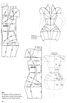 an image of the front and back views of a dress with cut outs on it