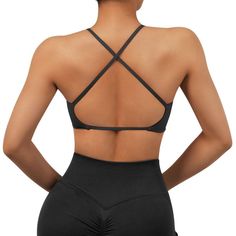 Fabric 80% Nylon, 20% Spandex Feature Ultra Softness & Twisted Front Bra Sexy Strappy Back Breathable But Protected, Not See Through This twisted sports bra is perfect for going out, daily, at home, on dates, and on other occasions. Athleisure Strappy Sports Bra With Built-in Bra, Strappy Sports Bra With Built-in Bra, Solid Nylon Sports Bra With Built-in Bra, T-back Sports Bra With Straps For Workout, Compressive Cross Back Sports Bra With Built-in Bra, Stretch Crop Top With Built-in Bra For Training, Fitted Yoga Bra With Built-in Padding, Sports Bra With Strappy Back And Built-in Bra, Cross Back Sports Bra With Built-in Bra For Training