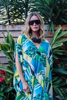 This Pucci inspired print is the perfect add on to a glam dinner or cover up by the pool. This exquisite garment is more than just a piece of clothing; it's a celebration of fabric in all its glory. Crafted with generous amounts of rayon and lots of love, this piece offers an airy fit designed to drape beautifully on all body types. Bohemian splendor, handmade in California. Our caftans are a voluminous one-size fits all garment, approximately 50" in length. The intention of this shape is to cel Brand Magazine, Stocking Fillers For Her, Friends Fashion, Plus Sized, Kaftan Dress, Dress C, Independent Designers Fashion, Jacket Sale, Wholesale Fashion