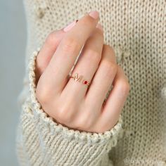 ♥ Custom Adjustable Initial Birthstone Ring ♥ The most unique jewelry you can find, perfect gift for you and your loved one ♥ W H Y ∙ Y O U ' L L ∙ L O V E ∙ I T * It's dainty and can be worn every day * A special piece you'll treasure * High quality materials and attention to detail I N I T I A L S ∙ B I R T H S T O N E ∙ R I N G * Material: High Quality Solid 925 Sterling Silver * Dimensions: ~ 7mm Uppercase Letter * Finish: Sterling Silver ∙ 18K Gold ∙ Rose Gold * All our work is custom made Minimalist Gemstone Jewelry For Valentine's Day, Rose Gold Heart Ring With Birthstone For Gift, Rose Gold Birthstone Ring For Valentine's Day Gift, Dainty Stackable Rings For Valentine's Day Gift, Fine Jewelry Birthstone For Proposal, Fine Jewelry With Birthstone For Proposal, Crystal Ring For Valentine's Day Gift, Valentine's Day Gift Adjustable Birthstone Ring, Round Crystal Ring For Valentine's Day Gift