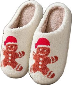 Holiday Slippers, Christmas Slippers, Bedroom Slippers, Winter Slippers, White Long Sleeve Dress, Slippers For Women, Fuzzy Slippers, Warm Christmas, Slippers Cozy