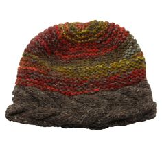 These hand-knitted wool hats will put everyone around you in a good mood - even on the grayest winter day! With stripes and colors in different designs, they will become this year's autumn and winter favorite because they radiate their colorful charm in all directions. The quality and appearance of the hats are not the only advantages they bring: they also keep your beet really warm and are incredibly cozy. Available in different colors and patterns to perfect any of your outfits. Size: One size Multicolor Wool Hat For Fall, Adjustable Brown Beanie For Winter, Adjustable Striped Winter Hat, Brimmed Multicolor Hats For Fall, Brown Wool Beanie For Fall, Multicolor Brimmed Hats For Fall, Multicolor Brimmed Fall Hats, Fall Multicolor Brimmed Hat, Adjustable Cozy Brown Hat