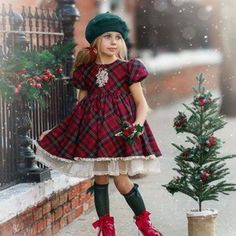 Beautiful Dollcake 2am Dress Size 9. Worn Only For An Appearance. In Brand New Condition. Dollcake Dresses, Куклы American Girl, Classic Photography, Girls Holiday Dresses, Tartan Dress, Gathered Skirt, Plaid Christmas, Plaid Dress