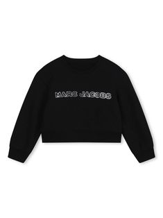 black cotton sweatshirt cotton logo print at the chest crew neck long sleeves straight hemComposition: Cotton, 100% Outfits For Mexico, Sweaters Black, Dress With Jean Jacket, Baby Boy Accessories, Dolce And Gabbana Kids, Kids Logo, Stella Mccartney Kids, Cotton Logo, Hoodie Girl