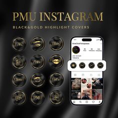 Hilight Instagram Cover Microblading, Pmu Highlight Cover, Permanent Makeup Logo Design, Pmu Instagram Highlight Covers, Instagram Highlight Covers Lash Business, Pmu Instagram Post, Aesthetics Business, Makeup Template, Makeup Highlight