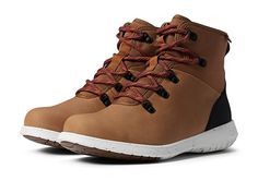 Bogs Juniper Hiker - Women's Shoes : Toffee : Head on your adventure with all-day cushioning and comfort in the Bogs Juniper Hiker. Leather and textile upper, lining, and insole. Lace-up and zipper construction with back pull-tabs. Outsole features rubber pods for slip resistance. Light, urban hiker with cushioned synthetic sole. Waterproof technology. Imported. Measurements: Weight: 12 oz Product measurements were taken using size 8.5, width B - Medium. Please note that measurements may vary by Rugged Outdoor Walking Shoes With Ortholite Insole, Outdoor Sneakers With Cushioned Footbed And Round Toe, Urban Waterproof Sneakers For Outdoor, Casual Waterproof Sneakers For Outdoor Activities, Urban Style Waterproof Sneakers For Outdoor, Low-top Waterproof Boots With Cushioned Footbed For Outdoor, Low-top Hiking Boots With Cushioned Footbed, Casual Waterproof Hiking Sneakers, Brown Synthetic Boots For Outdoor Activities